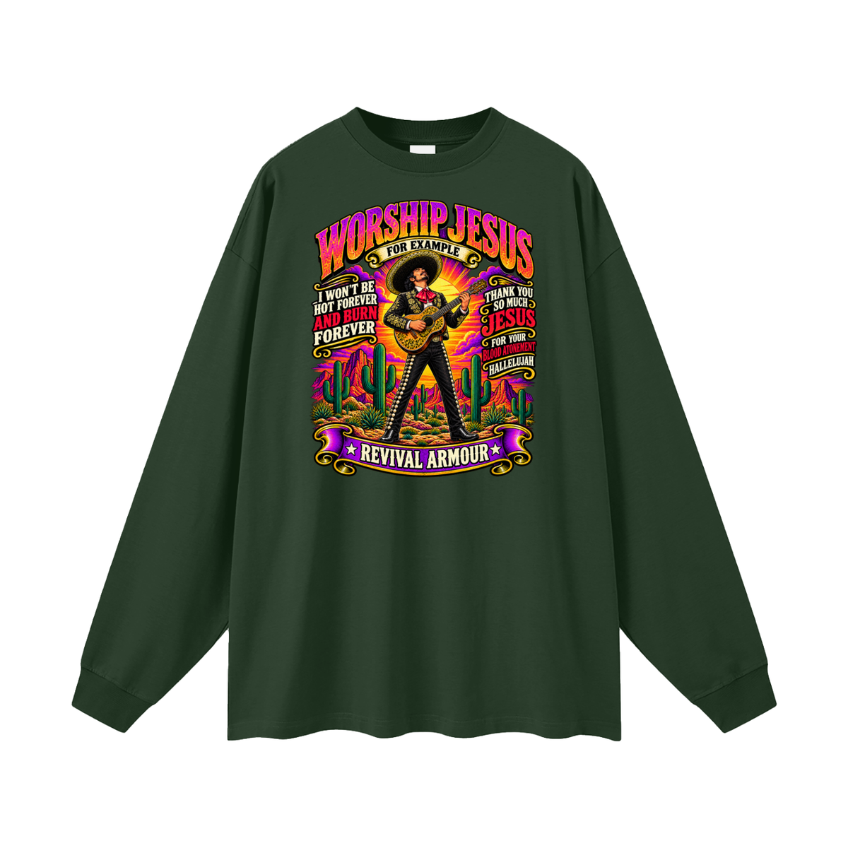WORSHIP JESUS revival armour Long Sleeve T-Shirt