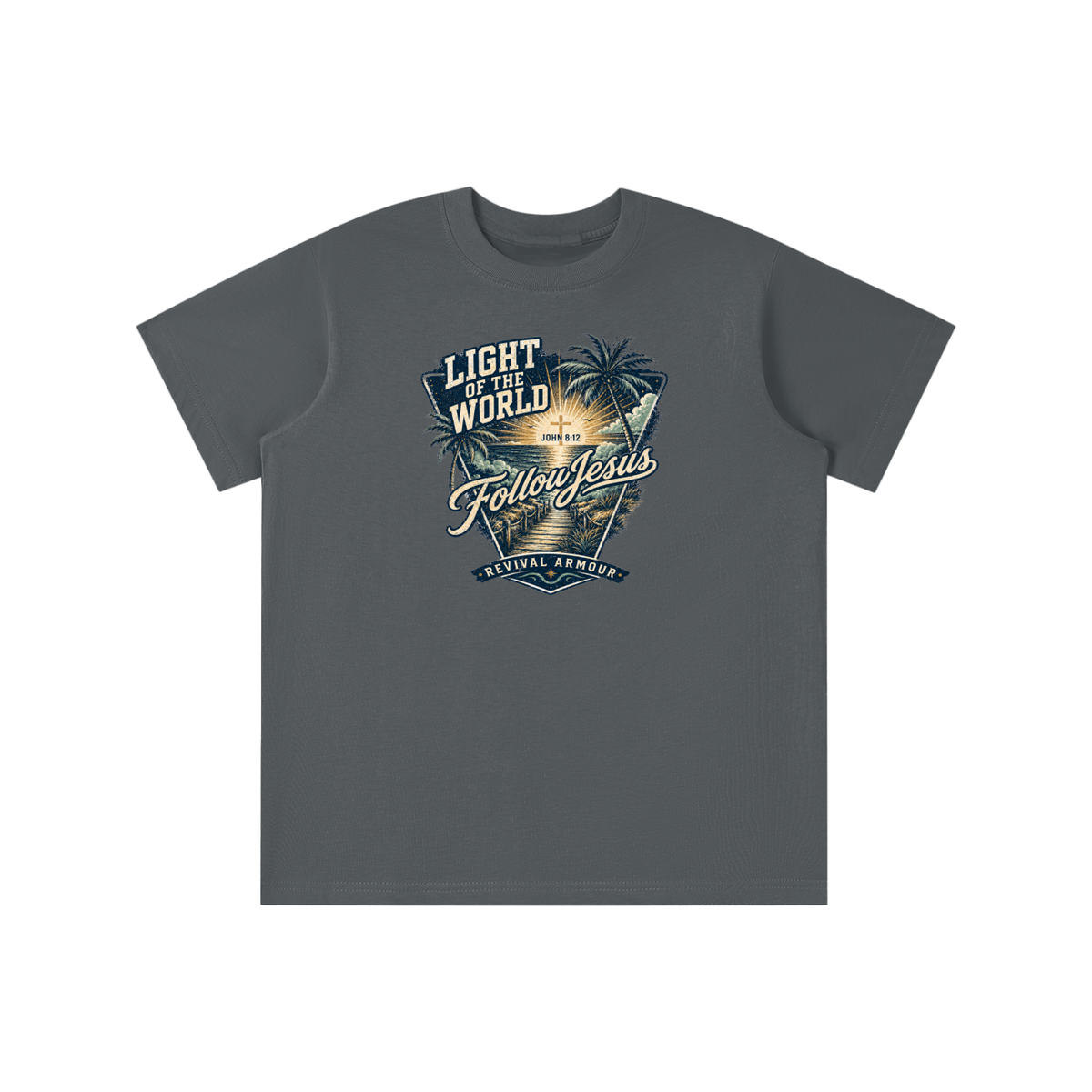 LIGHT OF THE WORLD FOLLOW JESUS REVIVAL ARMOUR youth T-shirt
