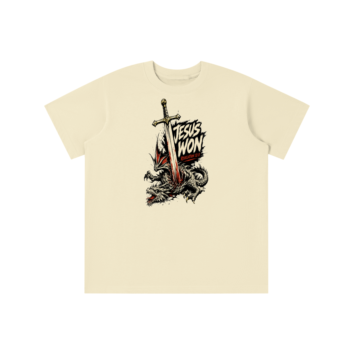 Jesus Won Revelation 12:11 youth T-shirt