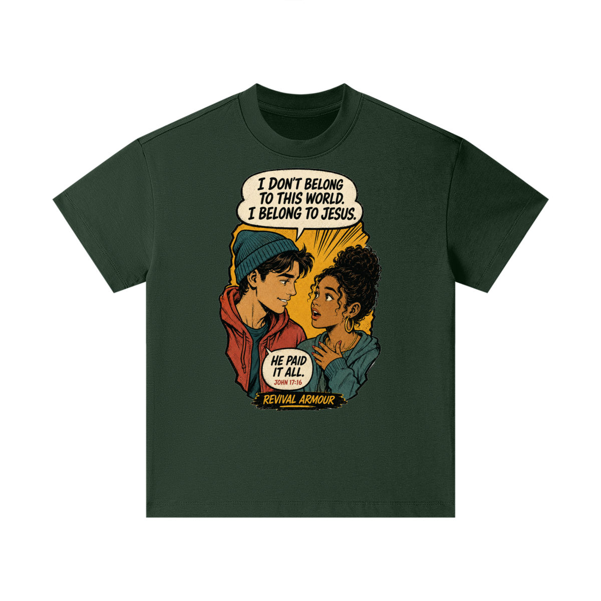 John 17:16 inspired  Kids T-Shirt