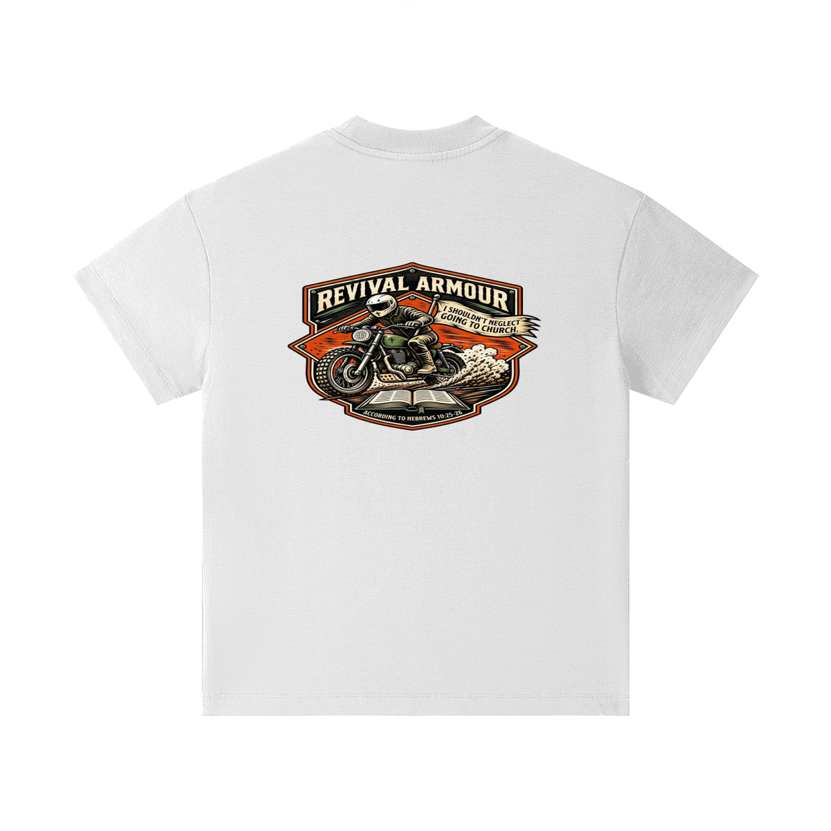 THE WAGE OF SIN IS DEATH REVIVAL ARMOUR I SHOULDN'T NEGLECT GOING TO CHURCH. ACCORDING TO HEBREWS 10:25-26 Kids T-Shirt