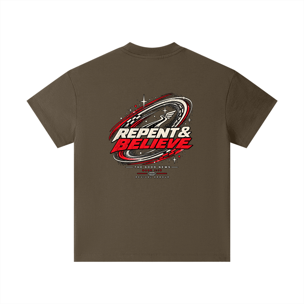 JESUS CHRIST DIED FOR OUR SINS THAT'S THE GOOD NEWS ACCORDING TO 1 CORINTHIANS 15:1-4 REPENT & BELIEVE THE GOOD NEWS - MARK 1:15 - REVIVAL ARMOUR Kids T-Shirt
