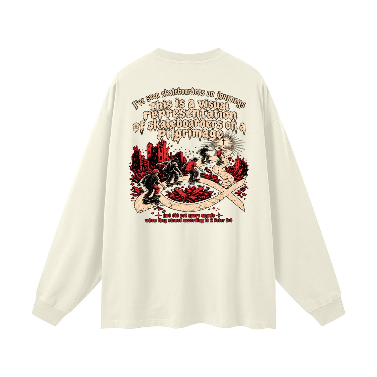 skateboarders on a pilgrimage Long Sleeve T-Shirt
