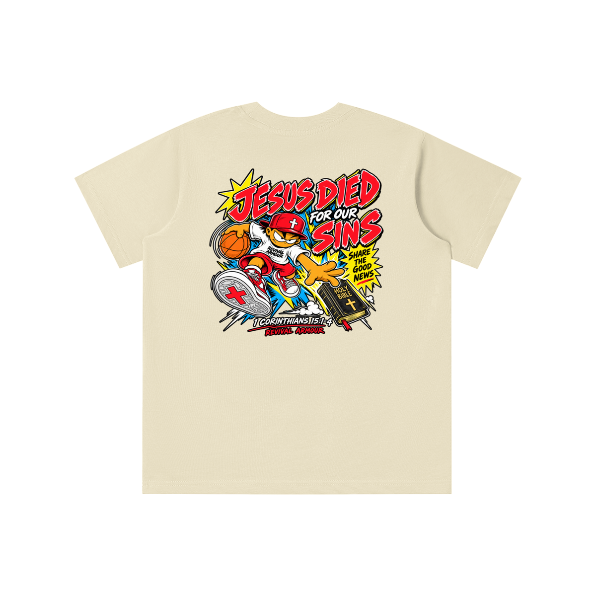 REVIVAL EST. 2026 ARMOUR JESUS DIED FOR OUR SINS youth T-shirt