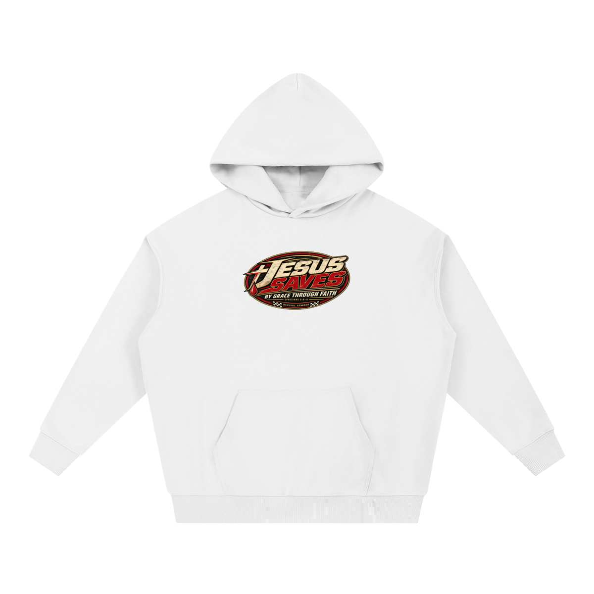 JESUS SAVES BY GRACE THROUGH FAITH - EPHESIANS 2:8-9 - Hoodie