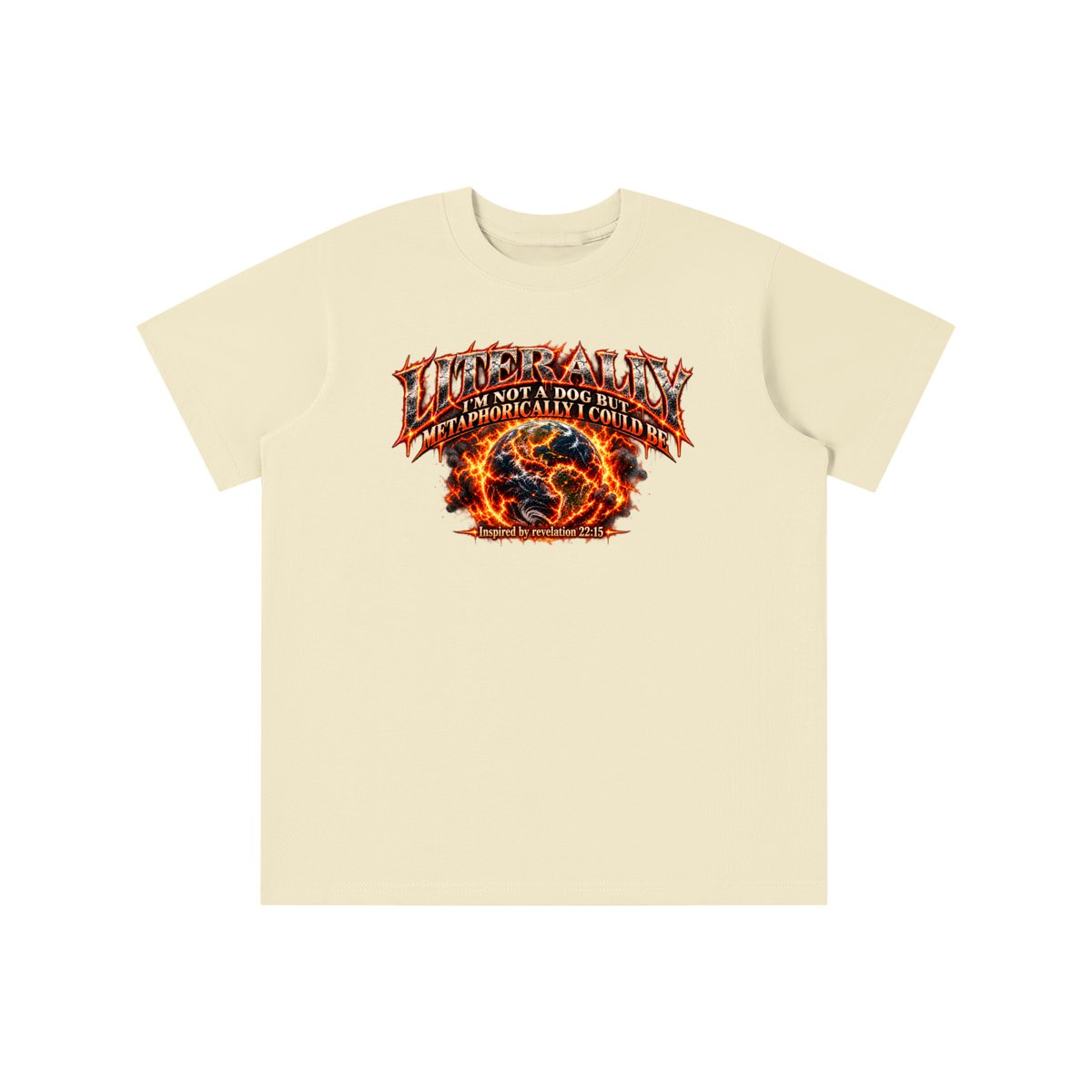 LITERALLY I'M NOT A DOG BUT METAPHORICALLY I COULD BE Inspired by revelation 22:15 youth T-shirt