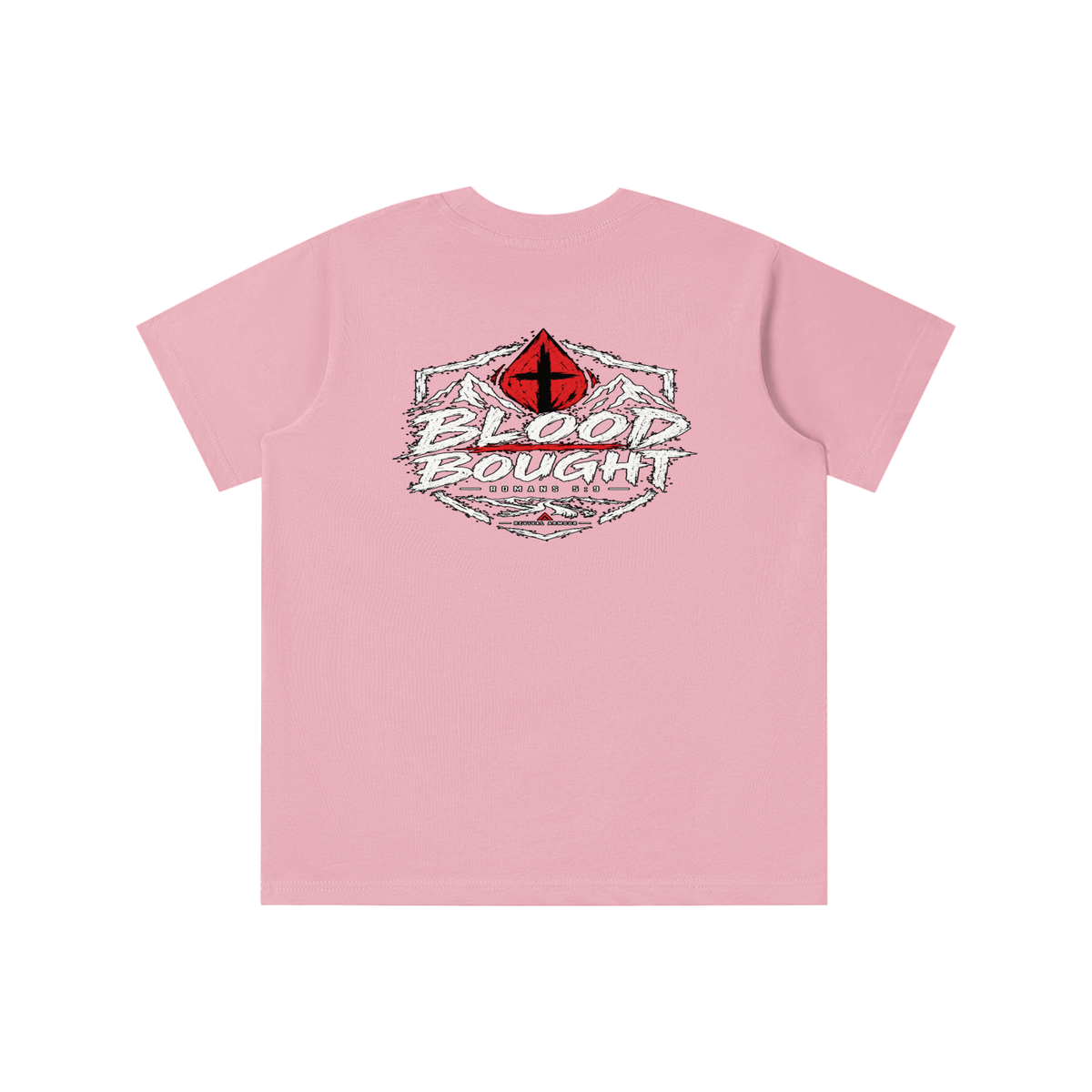 BLOOD BOUGHT - ROMANS 5:9 - youth T-shirt