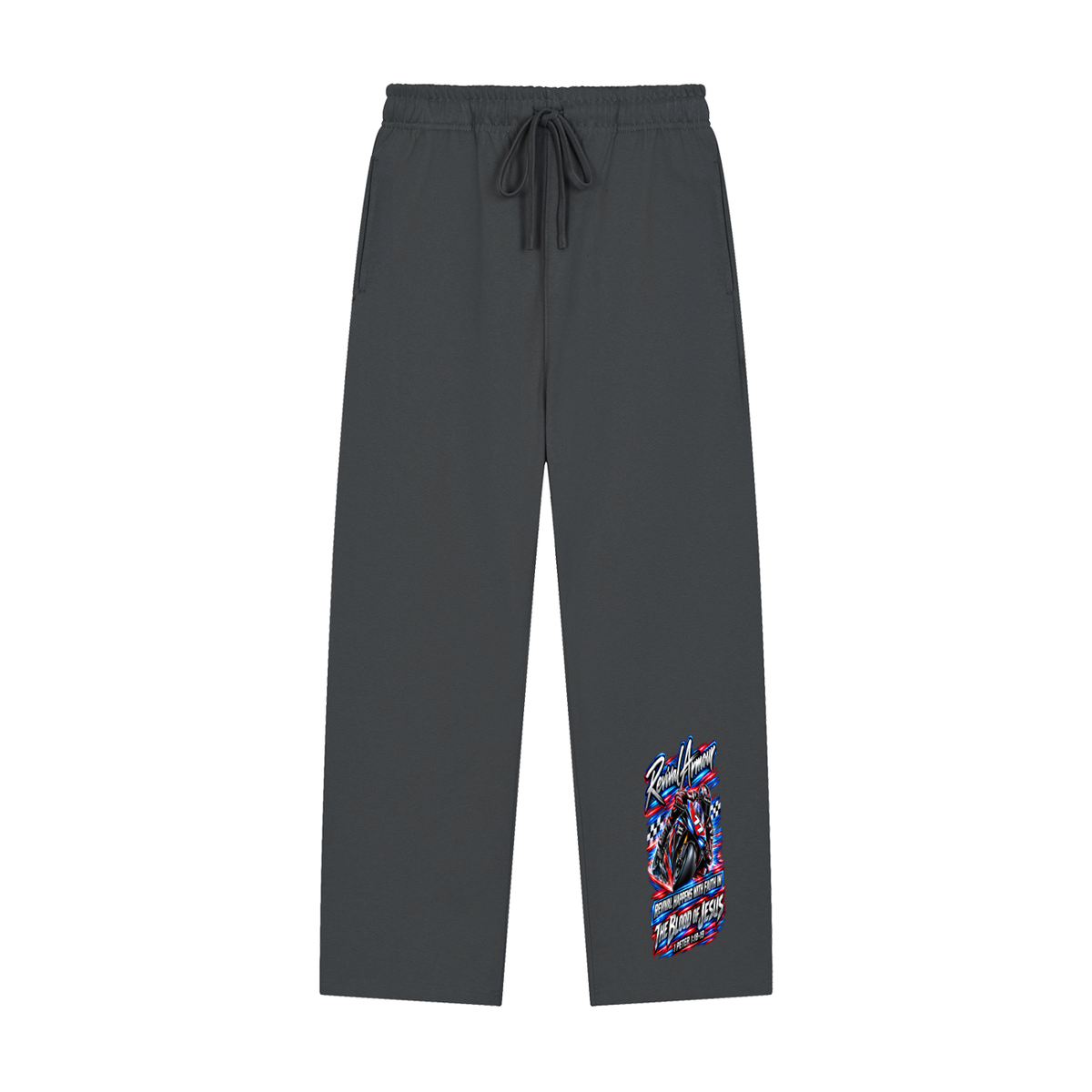 REVIVAL ARMOUR REVIVAL HAPPENS WITH FAITH IN THE BLOOD OF JESUS 1 PETER 1:18-19 Sweatpants