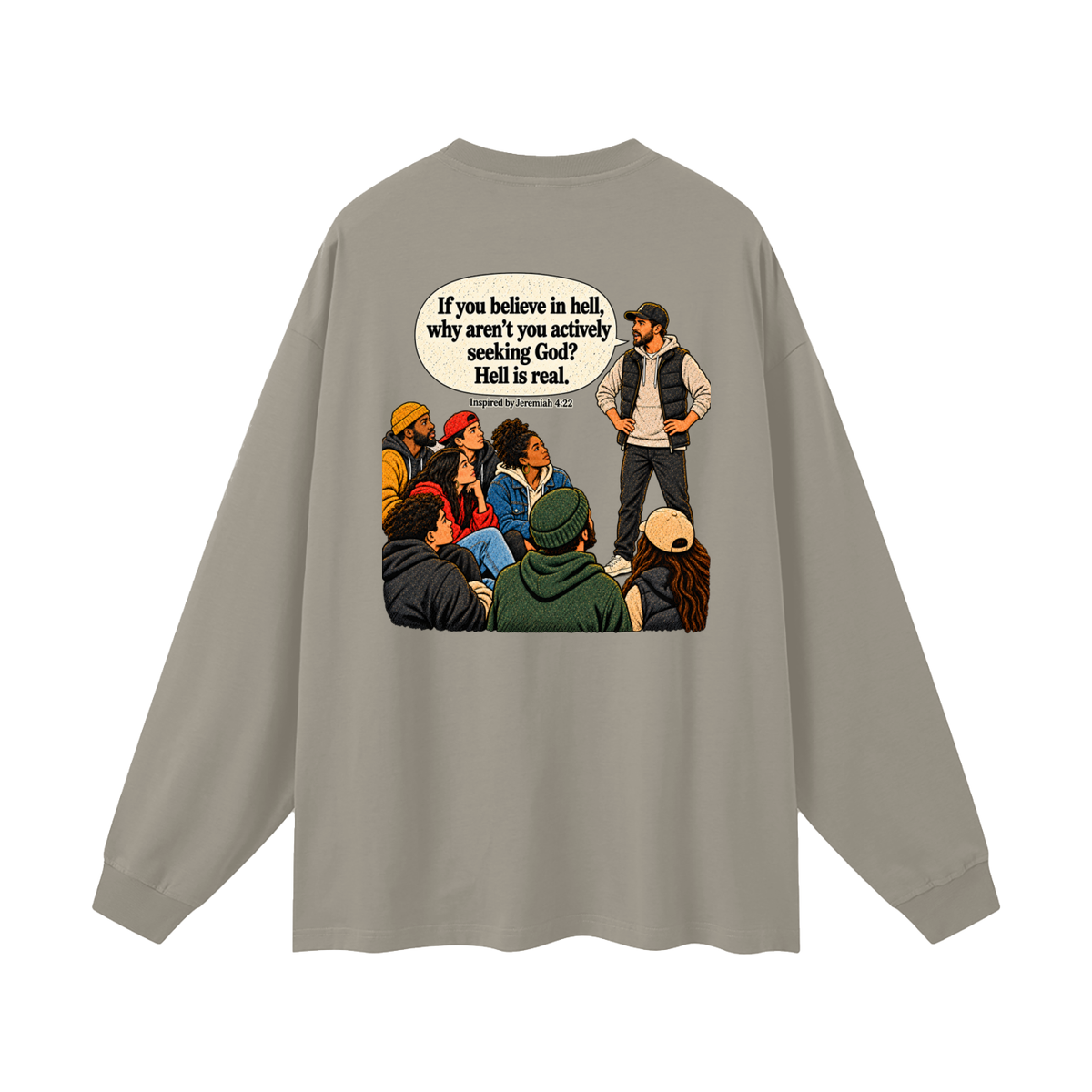 HELL IS NOT DOPE Long Sleeve T-Shirt