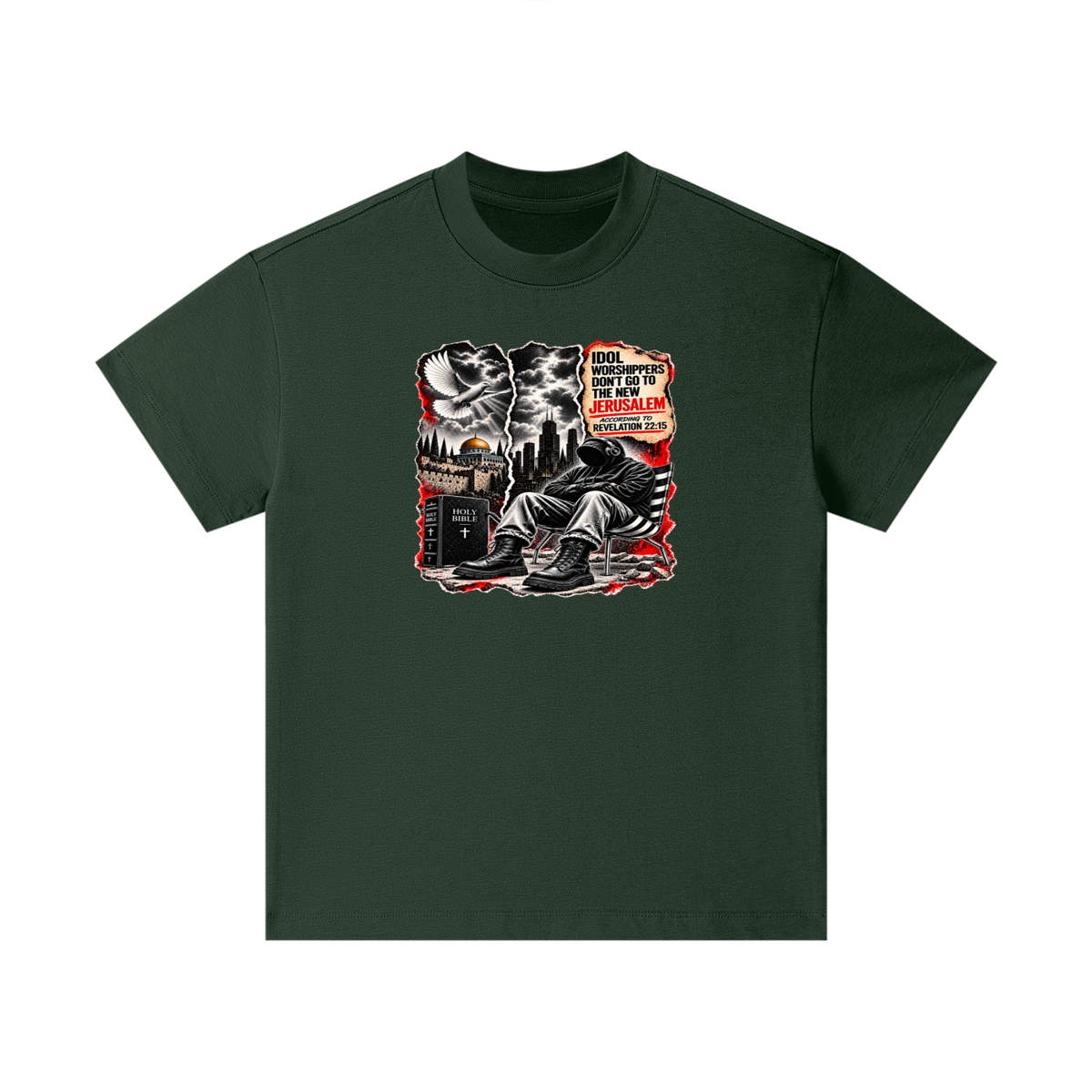 IDOL WORSHIPPERS DON'T GO TO NEW JERUSALEM ACCORDING TO REVELATION 22:15 Kids T-Shirt