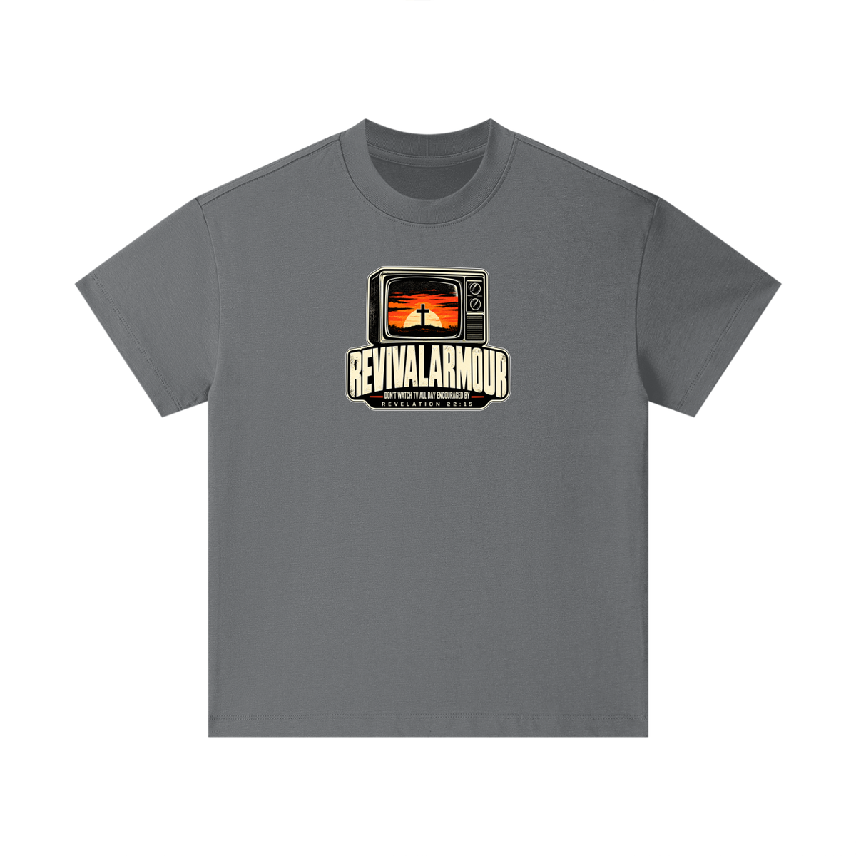 REVIVAL ARMOUR DON'T WATCH ALL DAY ENCOURAGED BY REVELATION 22:15 kids T-Shirt
