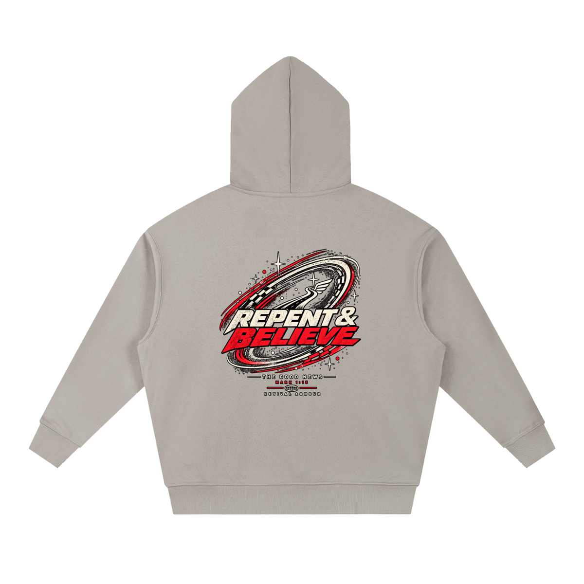JESUS CHRIST DIED FOR OUR SINS THAT'S THE GOOD NEWS ACCORDING TO 1 CORINTHIANS 15:1-4 REPENT & BELIEVE THE GOOD NEWS - MARK 1:15 - REVIVAL ARMOUR Hoodie