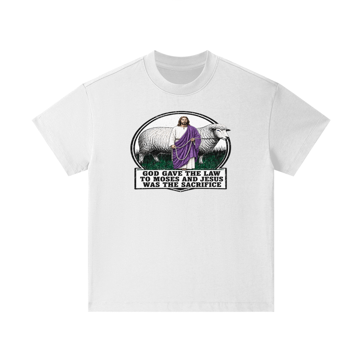 God gave the law to Moses and Jesus was the sacrifice Kids T-Shirt