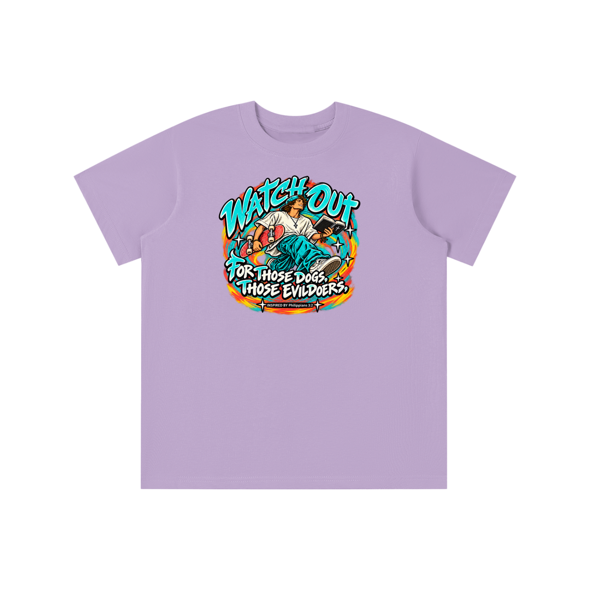 WATCH OUT FOR THOSE DOGS, THOSE EVILDOERS INSPIRED BY *Philippians 3:2* youth T-shirt