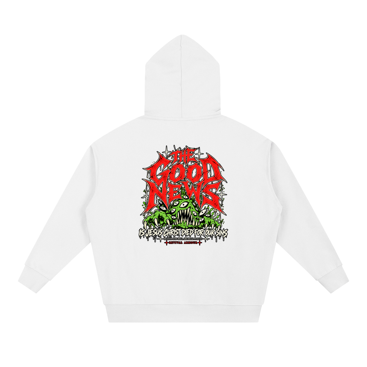 ACCORDING TO 1 CORINTHIANS 15:1-4 NLT THE GOOD NEWS IS JESUS CHRIST DIED FOR OUR SINS HEAVEN AND HELL ARE REAL PLACES Hoodie