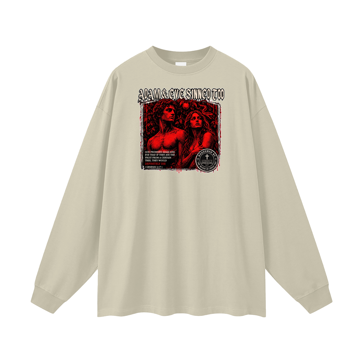 ADAM & EVE SINNED TOO Long Sleeve T-Shirt