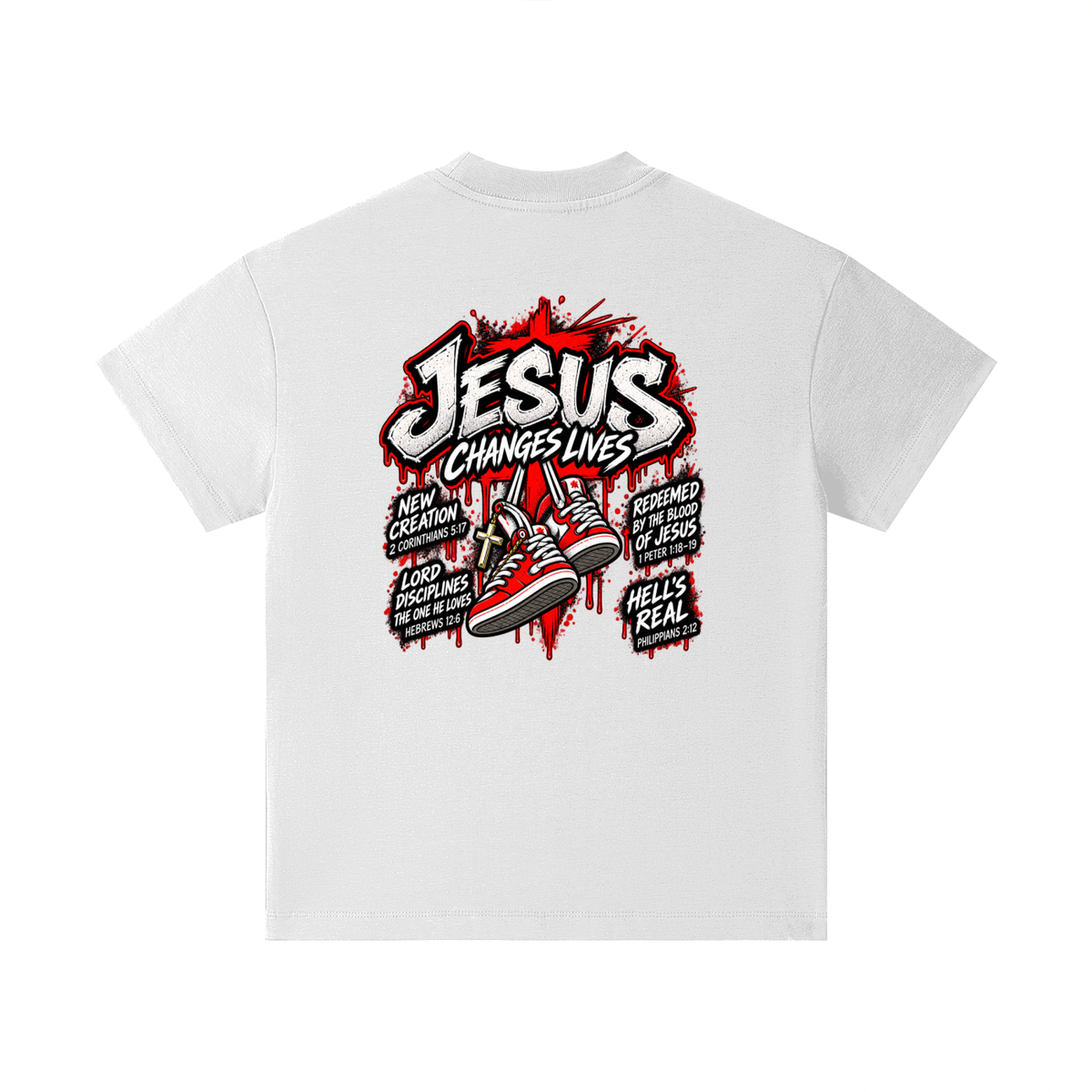 JESUS CHANGES LIVES Kids T-Shirt