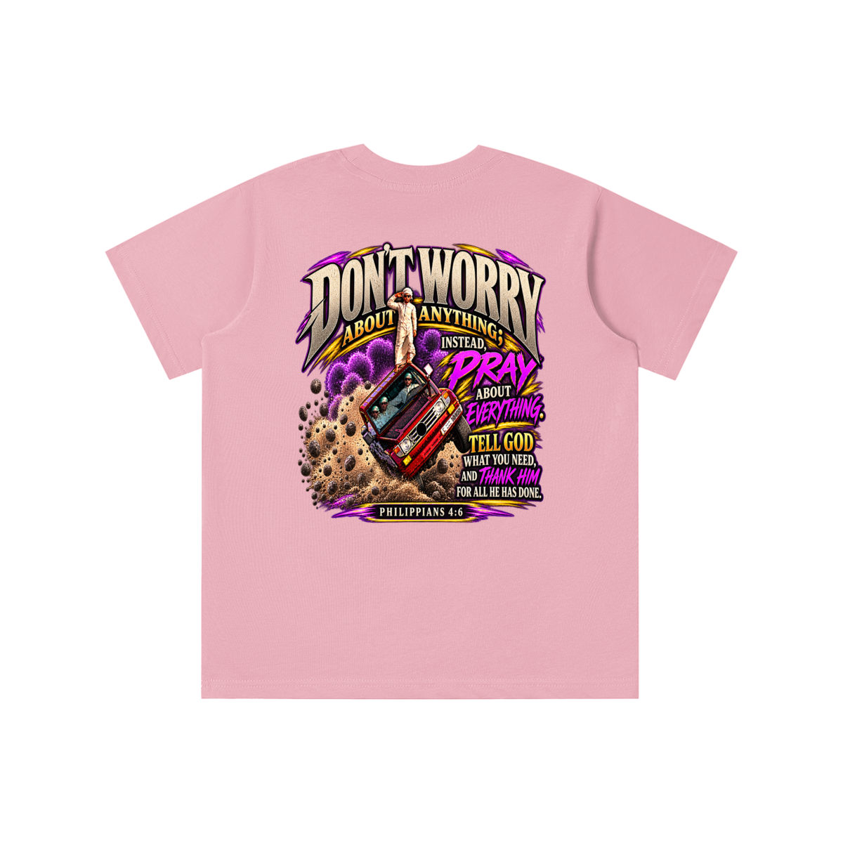 PHILIPPIANS 4:6 NLT youth T-shirt