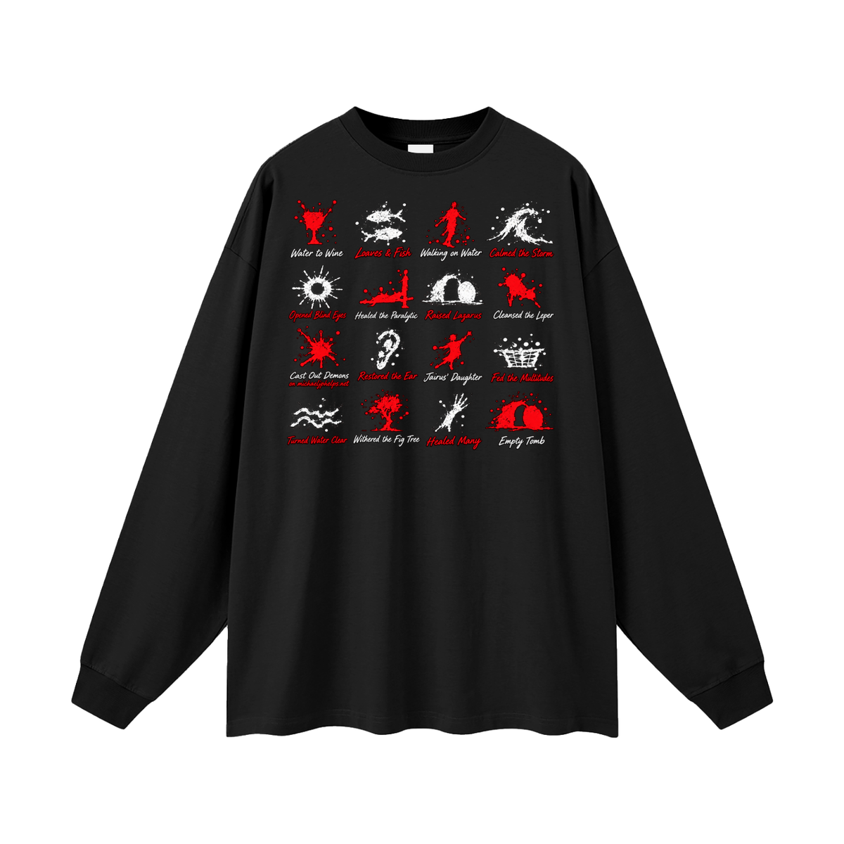 cast out demons on Michaeljphelps.Net Long Sleeve T-Shirt