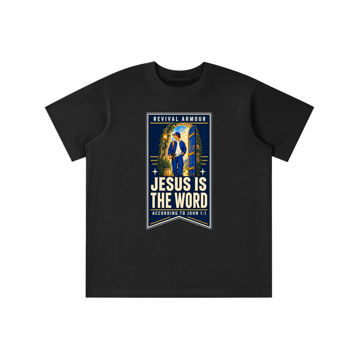 JESUS IS THE WORD ACCORDING TO JOHN 1:1 youth T-shirt