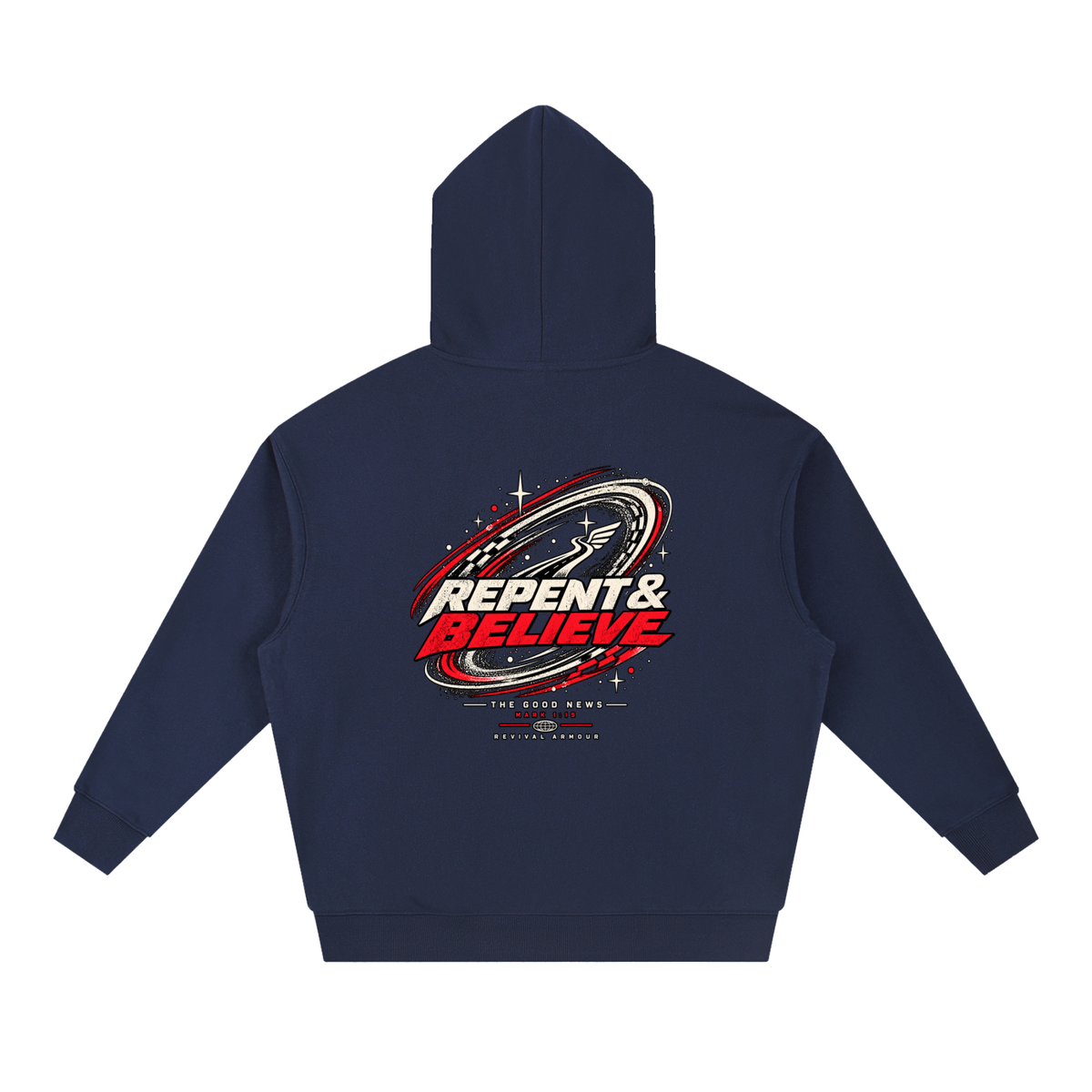 JESUS CHRIST DIED FOR OUR SINS THAT'S THE GOOD NEWS ACCORDING TO 1 CORINTHIANS 15:1-4 REPENT & BELIEVE THE GOOD NEWS - MARK 1:15 - REVIVAL ARMOUR Hoodie