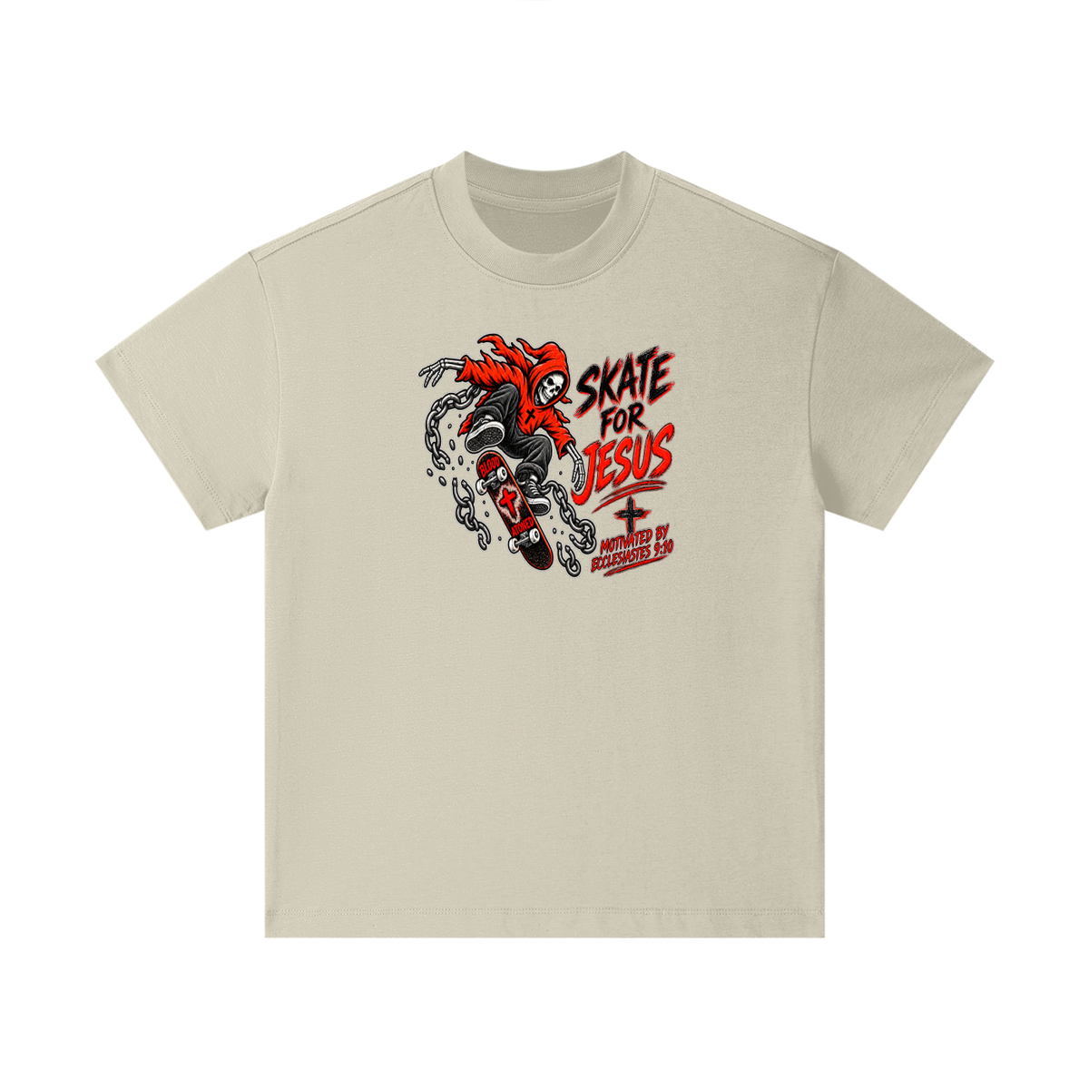 SKATE FOR JESUS MOTIVATED BY ECCLESIASTES 9:10 Kids T-Shirt
