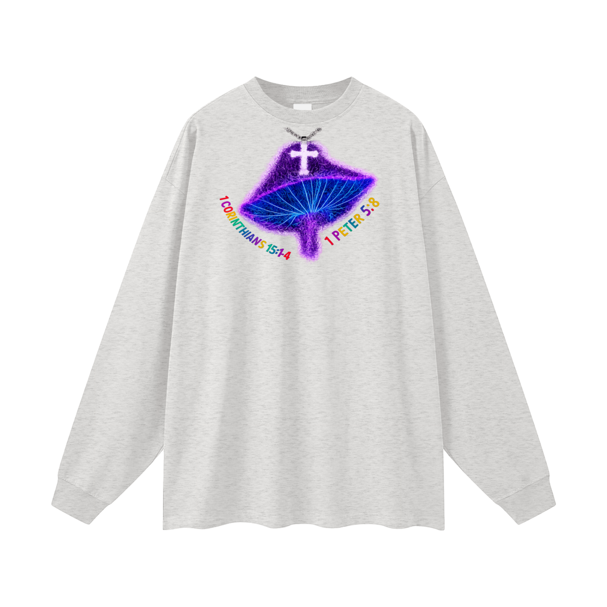 1 Corinthians 15:1-4 1 Peter 5:8 Long Sleeve T-Shirt