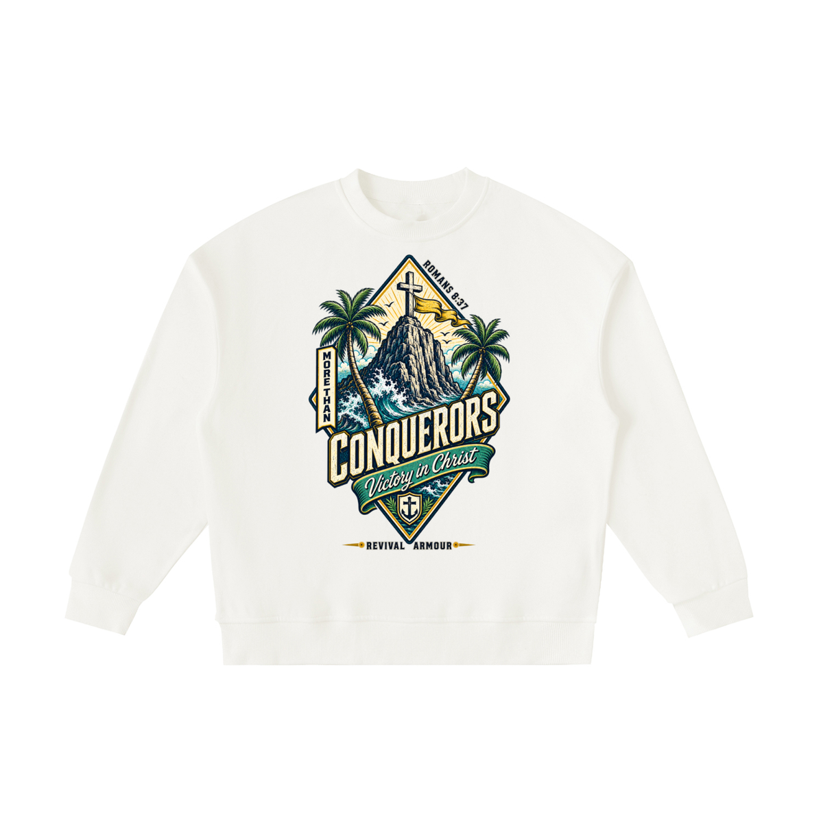 More than conquerors victory in Christ youth Sweatshirt