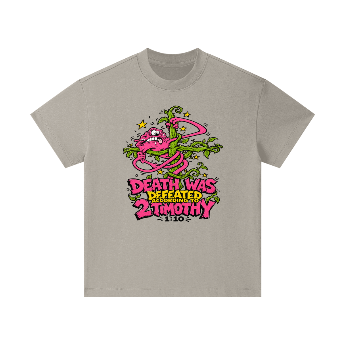 DEATH WAS DEFEATED ACCORDING TO 2 TIMOTHY 1:10 Kids T-Shirt