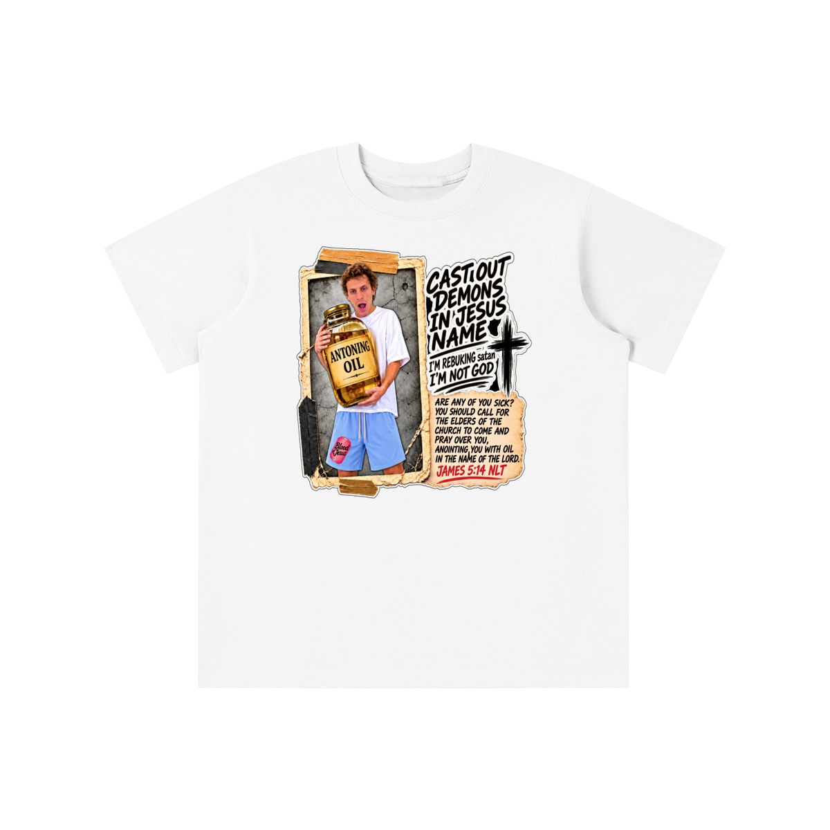 I'M REBUKING satan I'M NOT GOD youth T-shirt