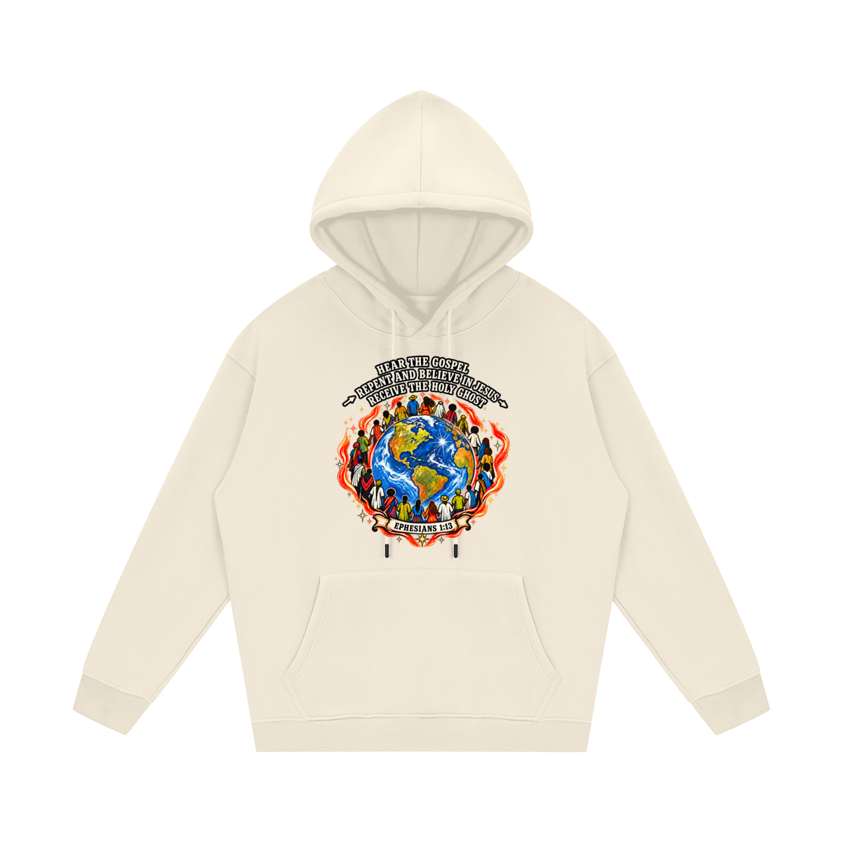 Hear the Gospel > repent and believe in Jesus > Receive the Holy Ghost Hoodie