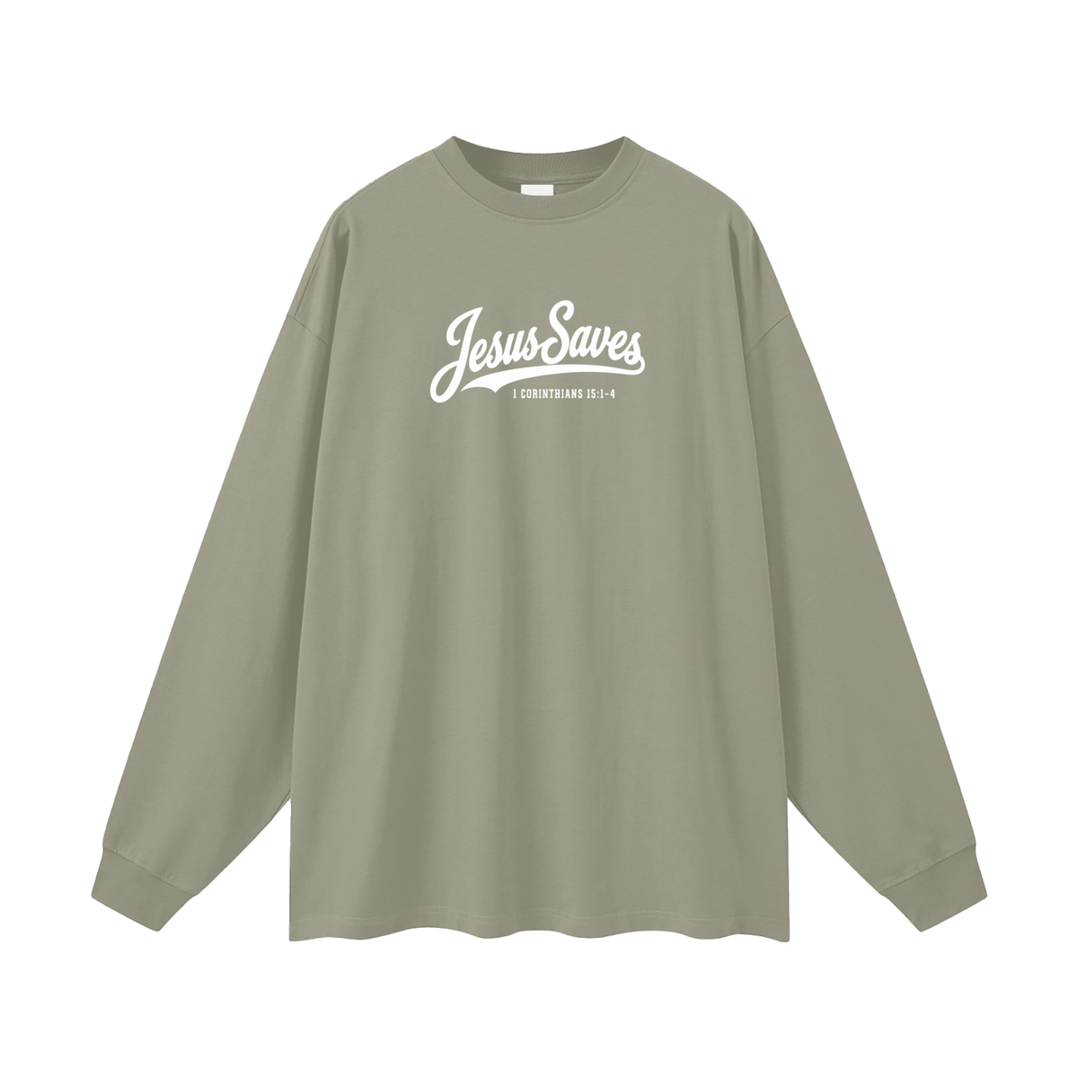 JESUS SAVES 1 Corinthians 15:1-4 Long Sleeve T-Shirt