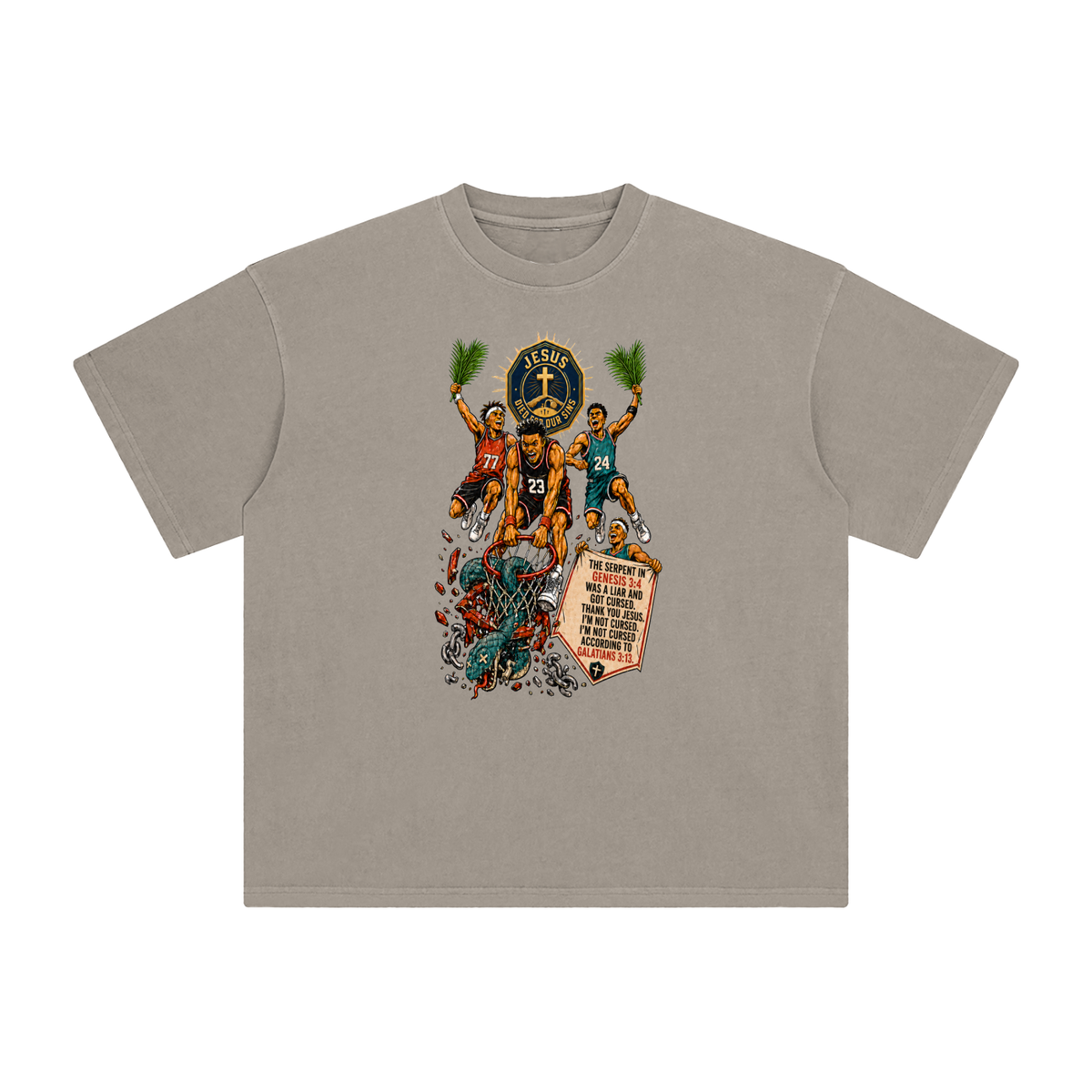 THE SERPENT IN GENESIS 3:4 WAS A LIAR AND GOT CURSED. THANK YOU JESUS. I'M NOT CURSED. I'M NOT CURSED ACCORDING TO GALATIANS 3:13. T-Shirt
