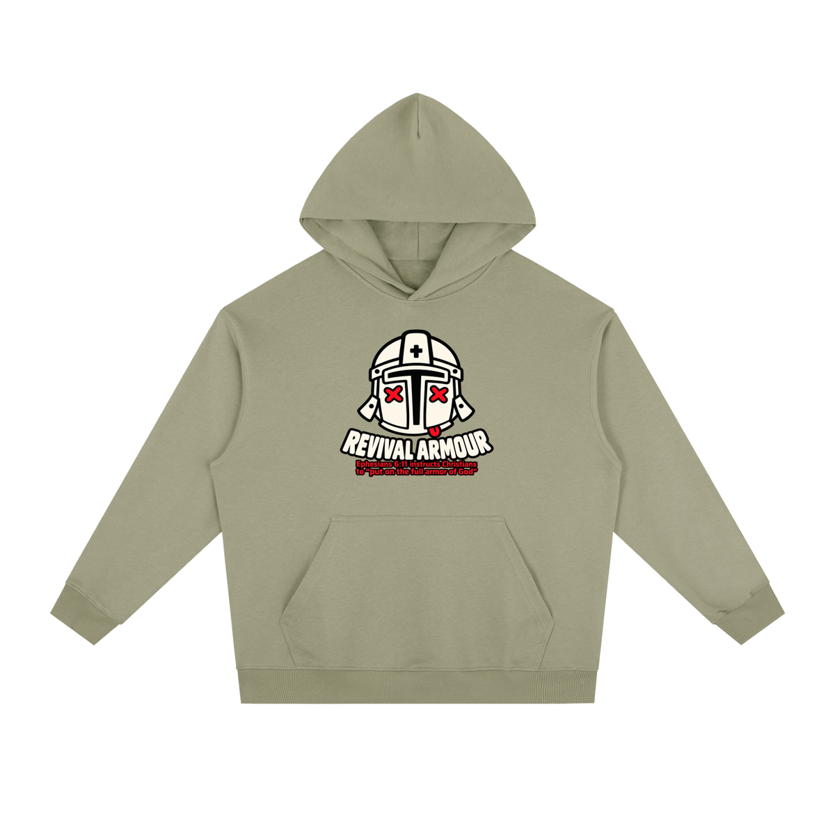 REVIVAL ARMOUR Ephesians 6:11 instructs Christians to "put on the full armor of God" Hoodie