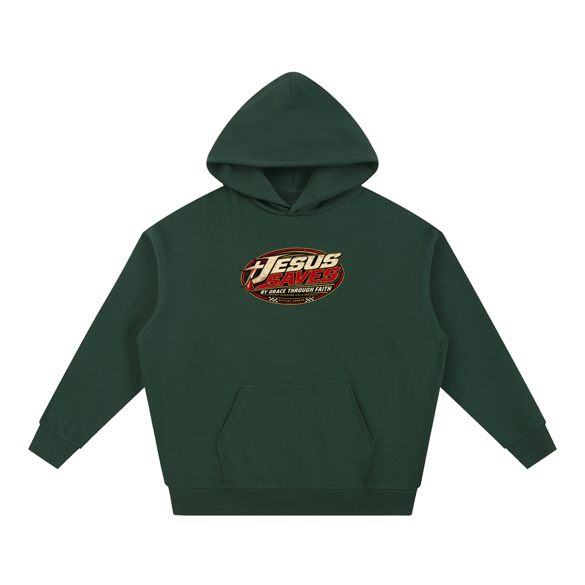 JESUS SAVES BY GRACE THROUGH FAITH - EPHESIANS 2:8-9 - Hoodie