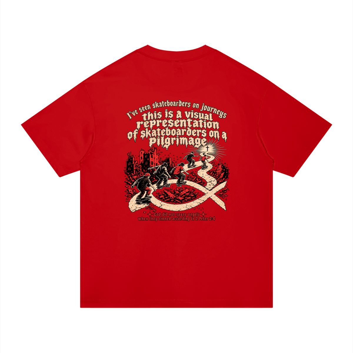 skateboarders on a pilgrimage T-Shirt