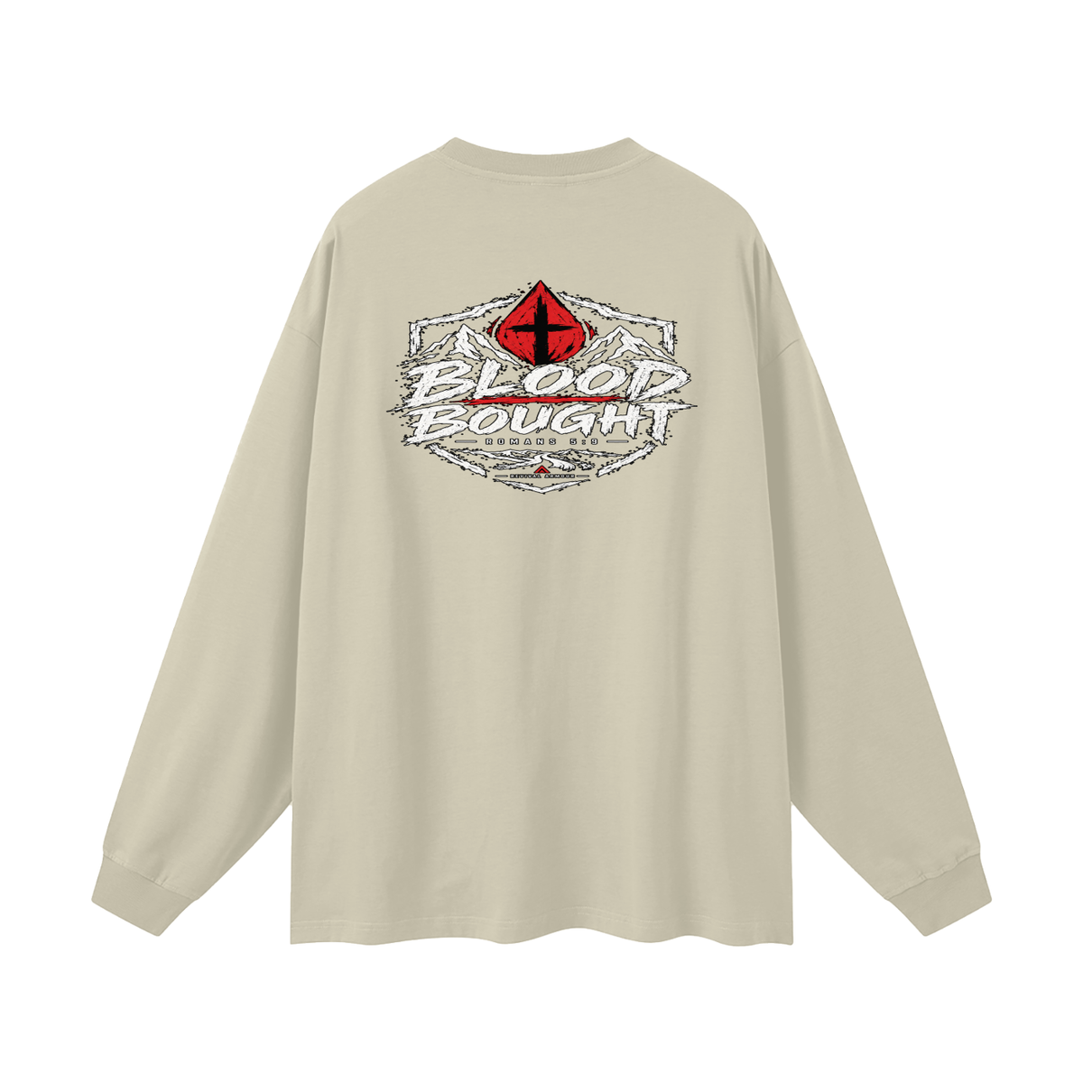 BLOOD BOUGHT - ROMANS 5:9 - Long Sleeve T-Shirt