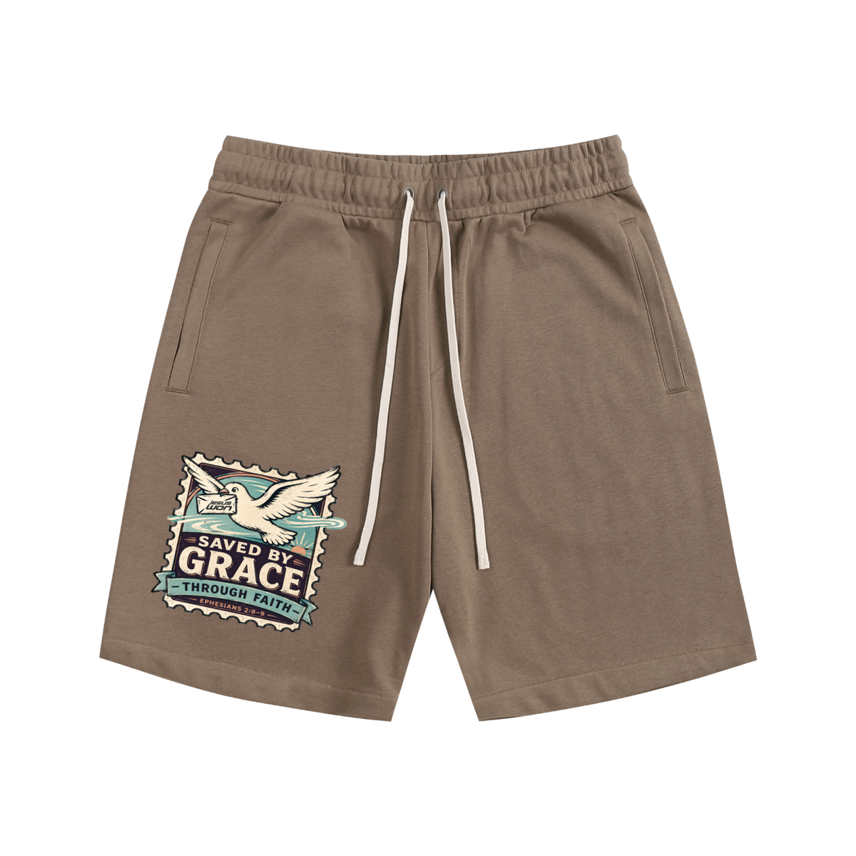 Saved by Grace though Faith Shorts