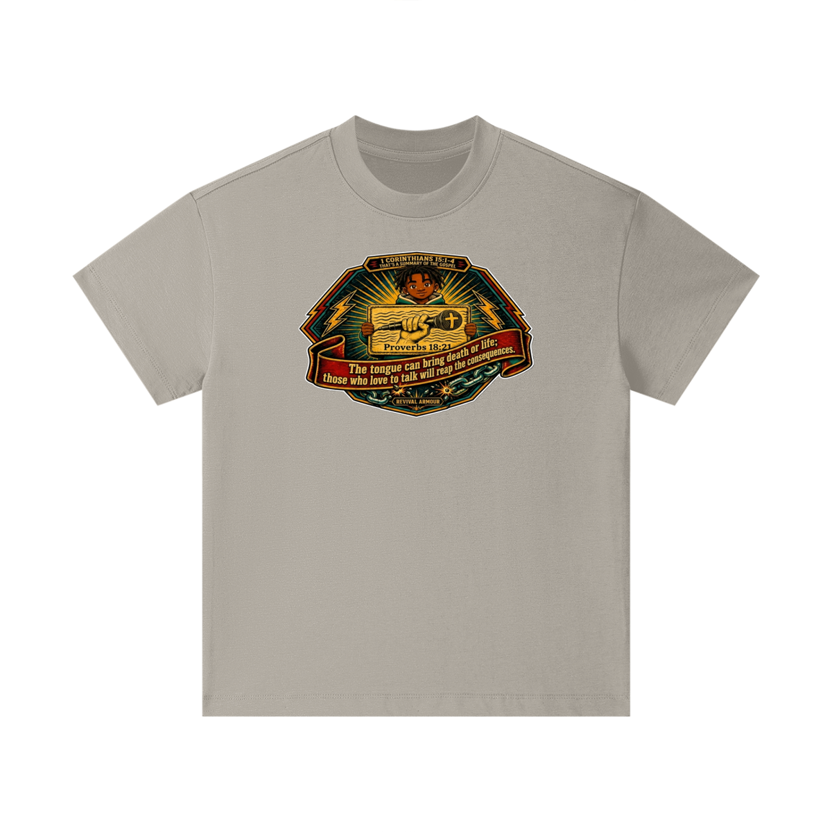 PROVERBS 18:21 NLT Kids T-Shirt