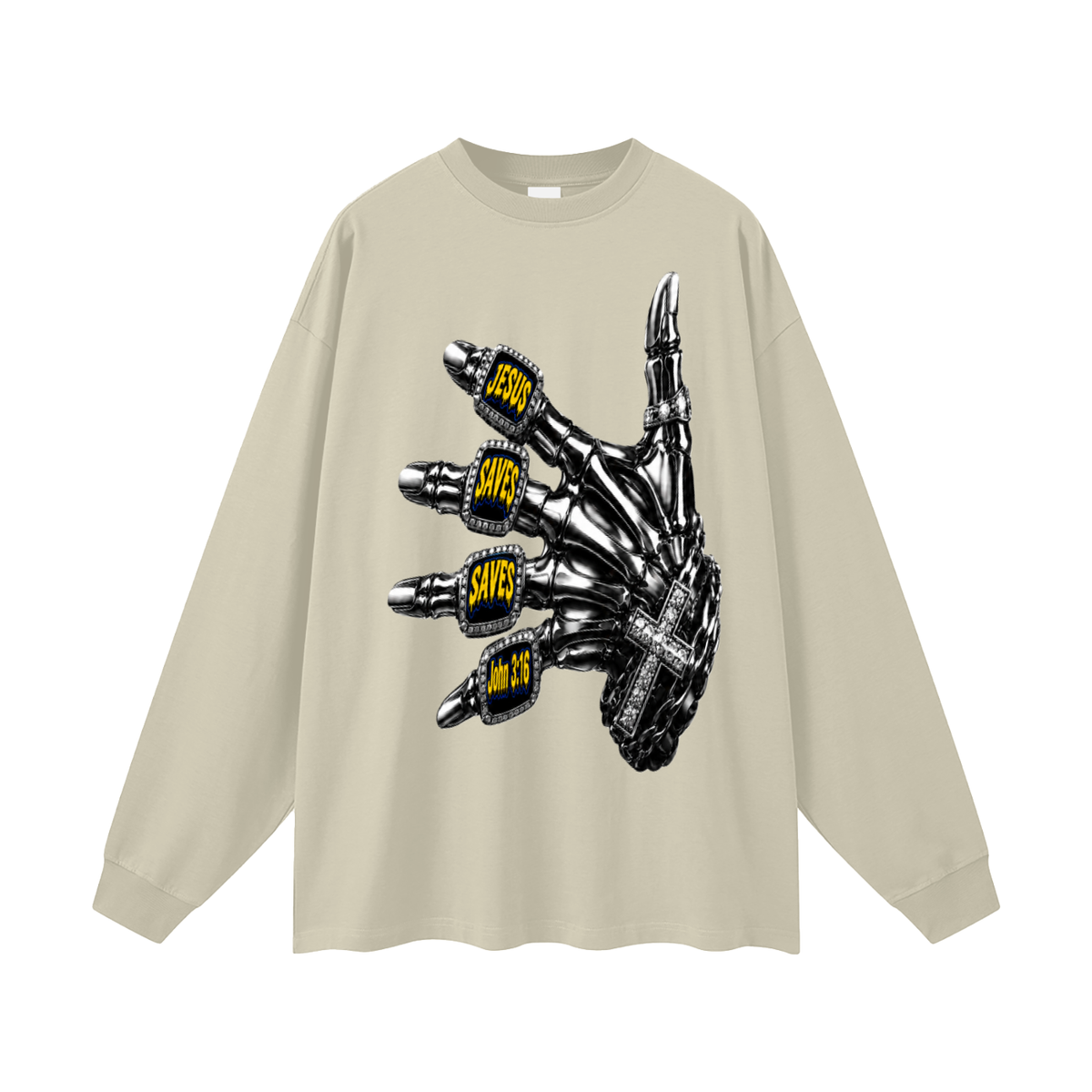 Jesus saves saves John 3:16 Long Sleeve T-Shirt