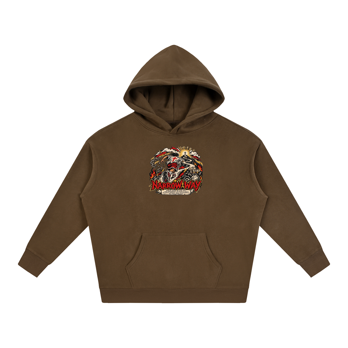 NARROW WAY JESUS SAID IN NLT "The kingdom of God is near! Repent of your sins and believe the Good News!" Hoodie