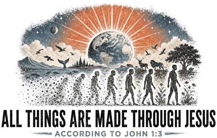 ALL THINGS ARE MADE THROUGH JESUS ACCORDING TO JOHN 1:3 T-Shirt