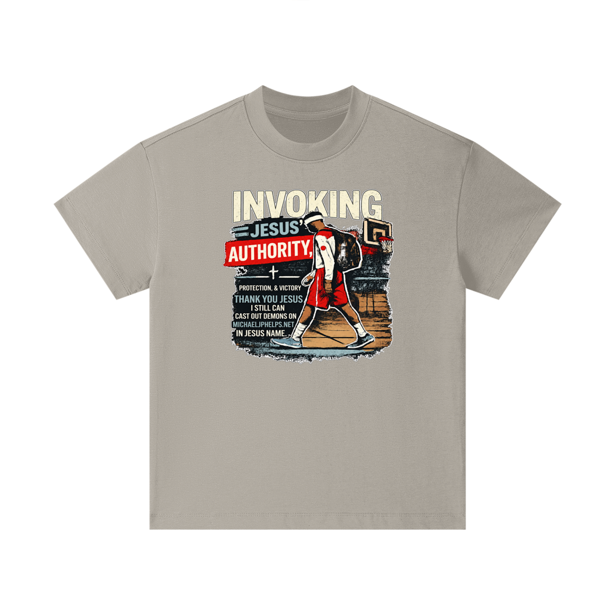 INVOKING JESUS' AUTHORITY, PROTECTION, & VICTORY THANK YOU JESUS I STILL CAN CAST OUT DEMONS ON MICHAELJPHELPS.NET IN JESUS NAME. Kids T-Shirt