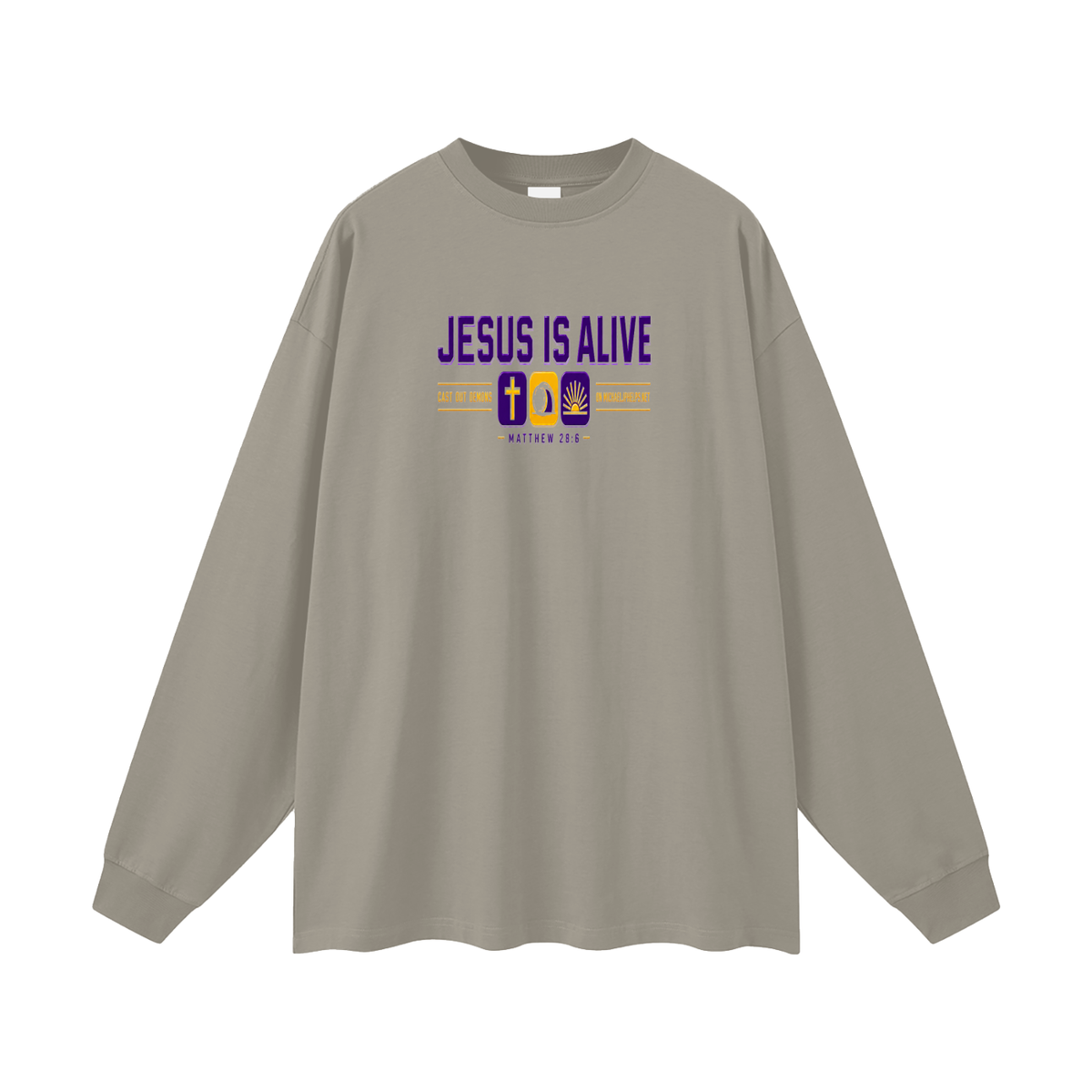 JESUS IS ALIVE CAST OUT DEMONS ON MICHAELJPHELPS.NET Long Sleeve T-Shirt