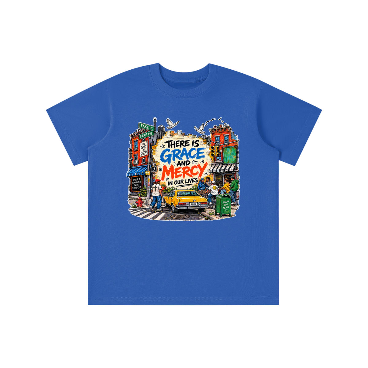 THERE IS GRACE AND MERCY IN OUR LIVES THANK YOU JESUS youth T-shirt