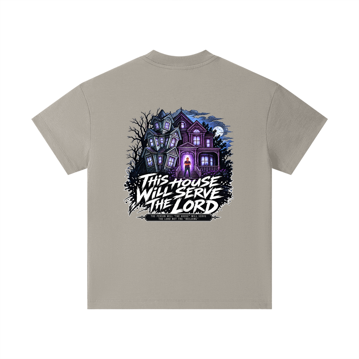 JESUS IS LORD ACCORDING TO JOHN 10:30 THIS HOUSE WiLL SERVE THE LORD THE PERSON WILL "THE HOUSE" WILL SERVE THE LORD NOT THE "BUILDING" Kids T-Shirt