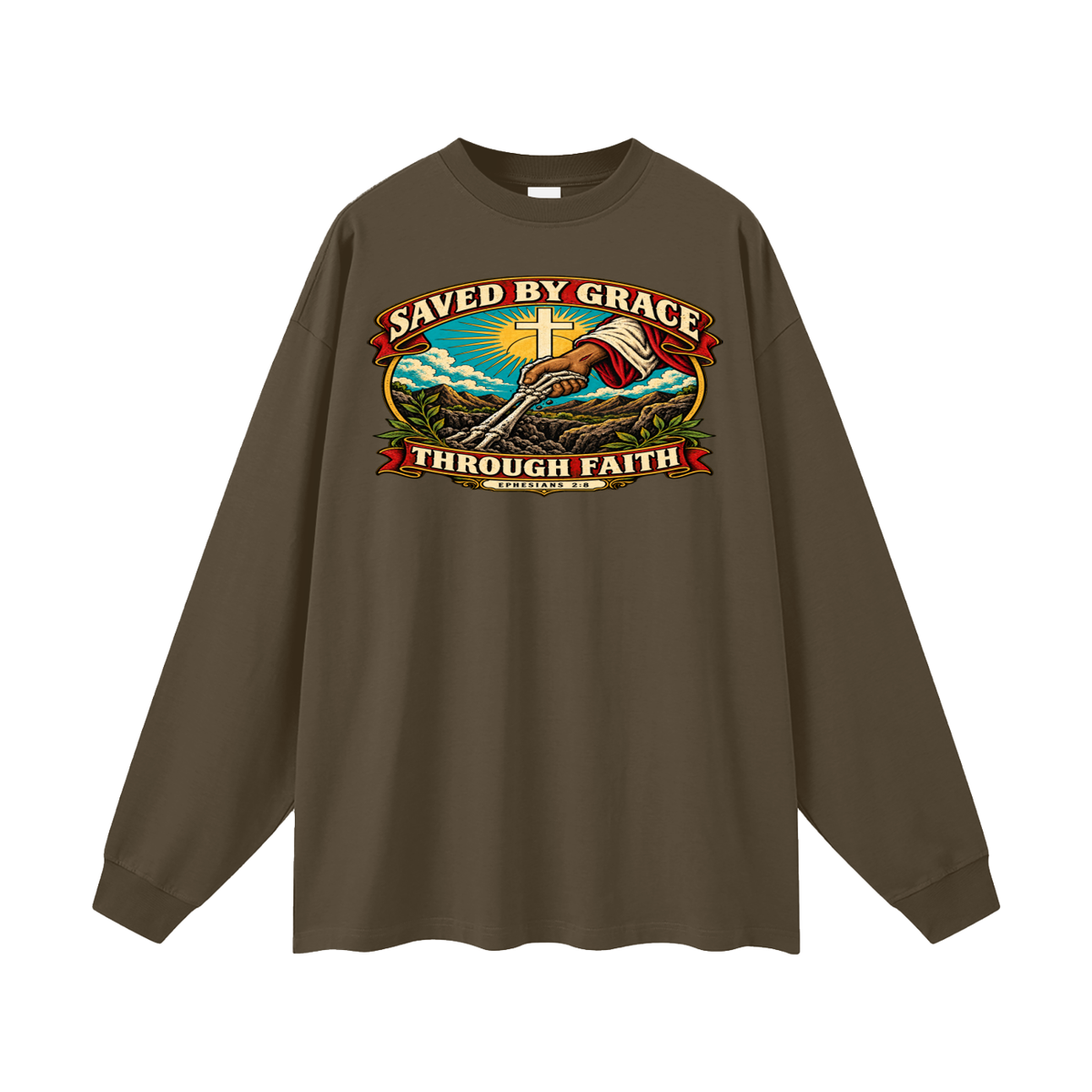 Saved by Grace through Faith Long Sleeve T-Shirt