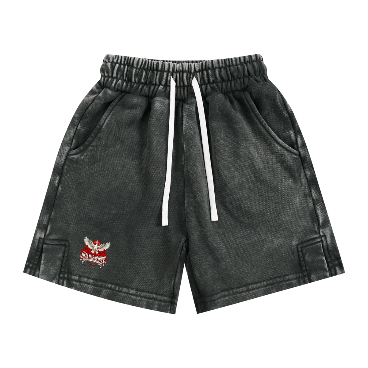 HELL HAS NO HOPE JESUS SHED HIS BLOOD TO SAVE PEOPLE Kids' Shorts