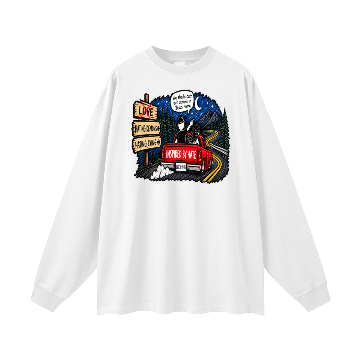 INSPIRED BY HATE Long Sleeve T-Shirt