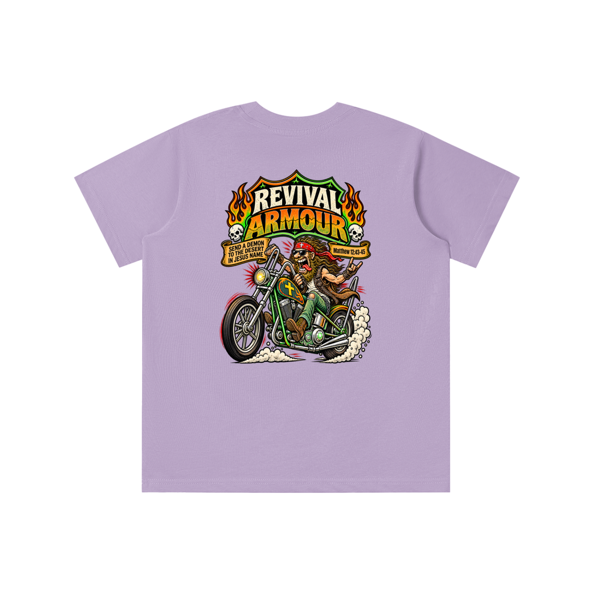 REVIVAL ARMOUR SEND A DEMON TO THE DESERT IN JESUS NAME [MATTHEW 12:43-45] youth' T-shirt
